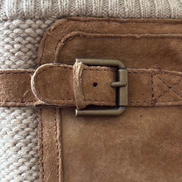 UGG Women’s Skyfall Suede Wedge Boots Chestnut Brown Size 9 - Picture 8 of 13